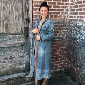 Denim Trench Jacket